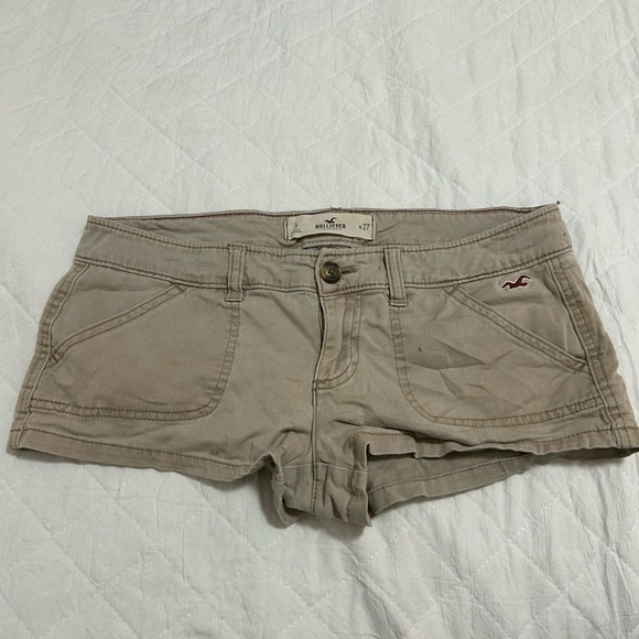 Bundle Y2K Blue t-shirt Size S/P Aeropostale And Tan Shorts Holliester s27 Set - Picture 8 of 10